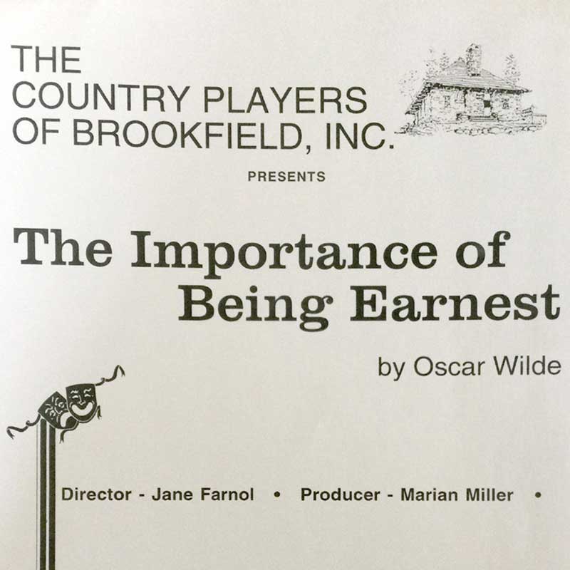 Importance of Being Ernest 